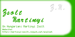 zsolt martinyi business card